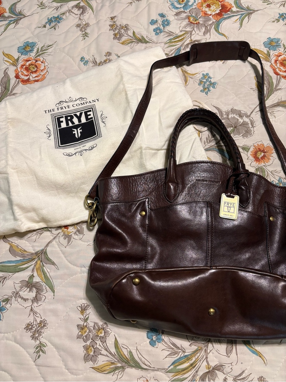 Frye leather satchel